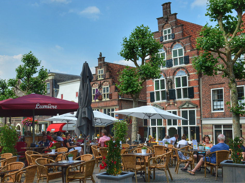 Gezellige terrassen in Oudewater.