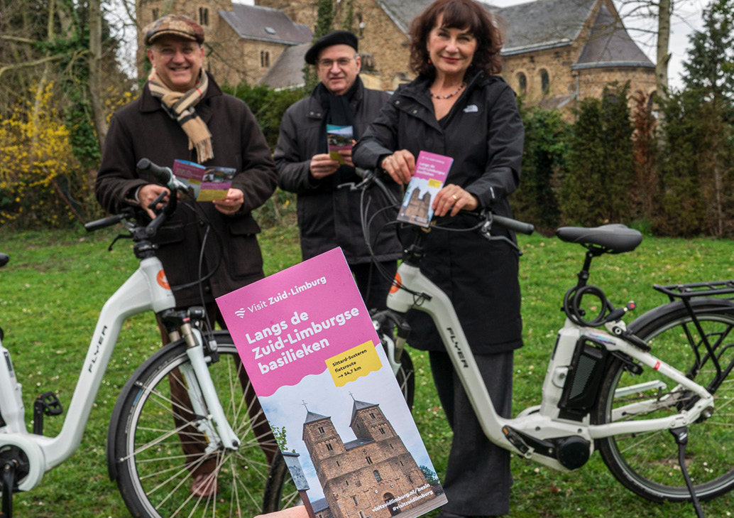 Eén van de nieuwe fietsroutes om bezoekers te spreiden.